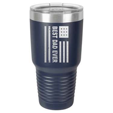 Patriotic Best Dad Ever 30oz Ringneck Tumbler